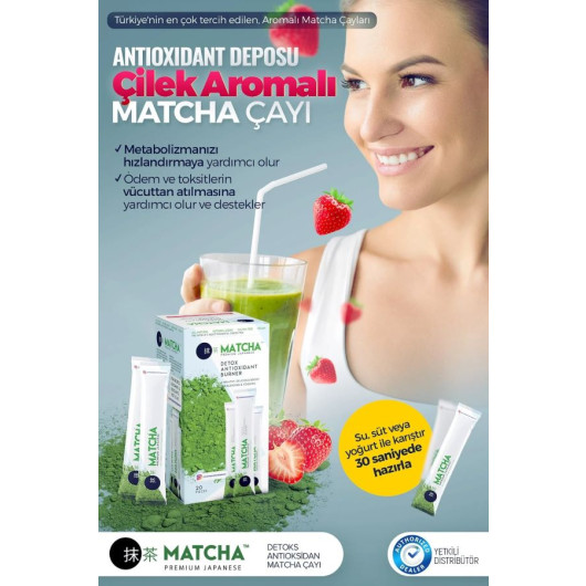Original Matcha Tea With Strawberry Flavor For Detoxification