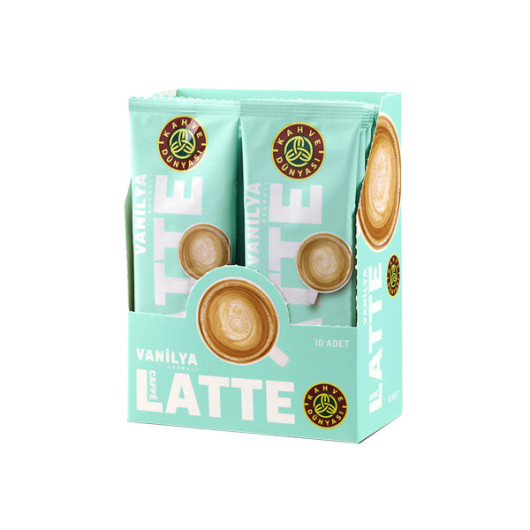 Hot Vanilla Flavored Caffe Latte 10 Pack