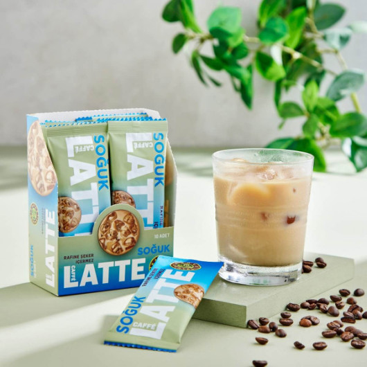 Cold Caffe Latte Refined No Sugar Added 10 Pack