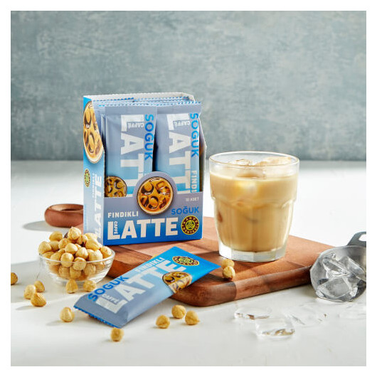 Cold Hazelnut Flavored Caffe Latte 10 Pack