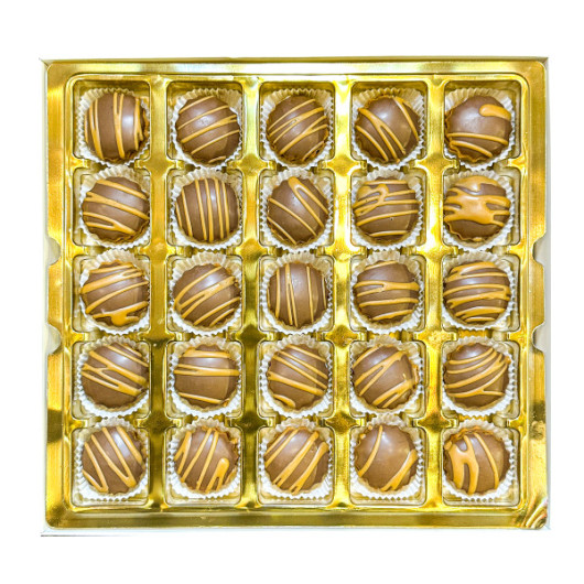 Petit Four Stuffed With Caramel And Covered With Chocolate And Caramel 300 Gr