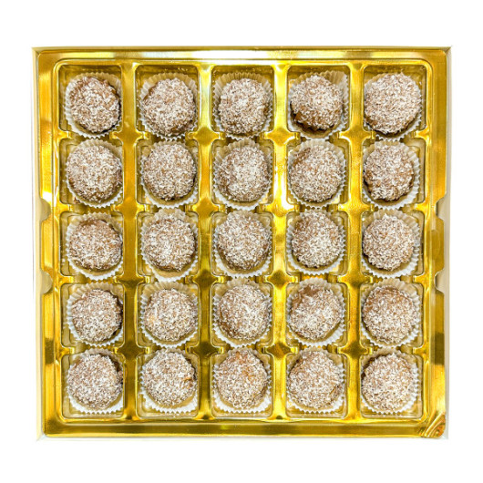 Petit Four Stuffed With Coconut Cream Covered With Chocolate And Coconut 300 Gr