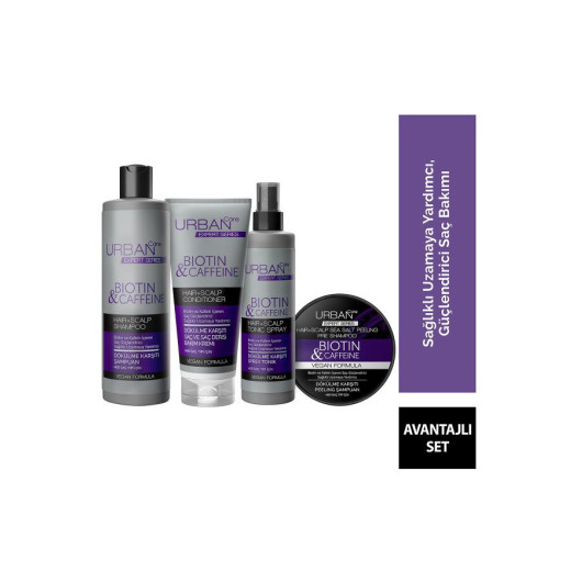 Urban Care Hair Care Set With Biotin And Caffeine Extract
