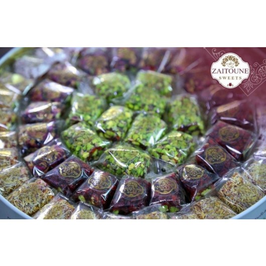 Turkish Delight From Zaitouna Brand, Mixed And Wrapped In 1 Kg