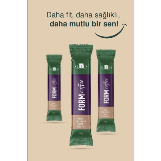 Green Coffee Cocoa And Turkish Coffee Mixed Powder 1 Box 20 X 10 Gr