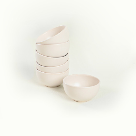 Bulut Matte White Snack/Sauce Bowl 8 Cm 6 Pieces