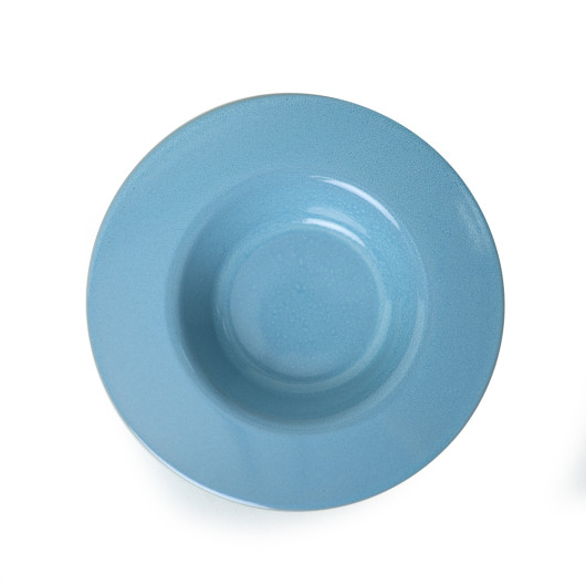 Granite Turquoise Inclined Pasta Plate 28 Cm