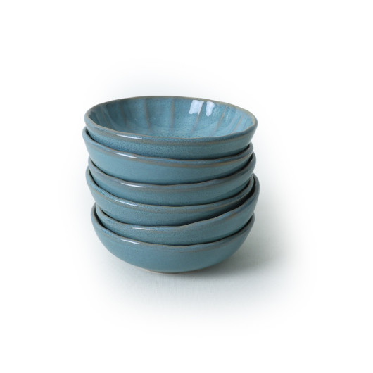 Granite Turquoise Sirius Snack Sauce Bowl 12 Cm 6 Pieces