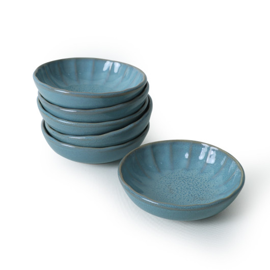 Granite Turquoise Sirius Snack Sauce Bowl 12 Cm 6 Pieces