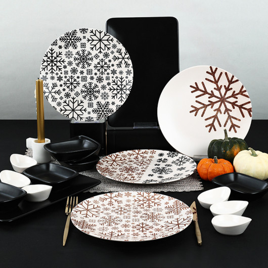 Snowflakes Breakfast Set 18 Pieces For 4 People