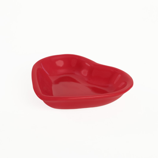 Red Heart Snack Bowl 14 Cm 6 Pieces