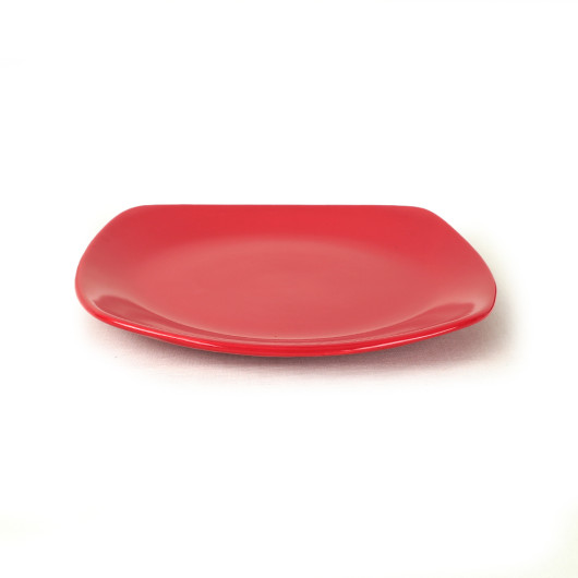 Red Köşem Serving Plate 27 Cm 6 Pieces