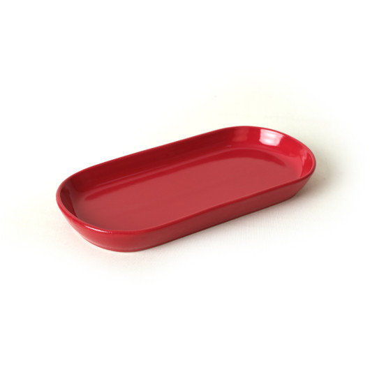 Red Noyan Boat Plate 2 Pieces 26 Cm