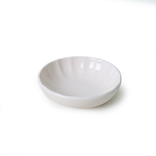 Cream Sirius Snack Sauce Bowl 12 Cm 6 Pieces