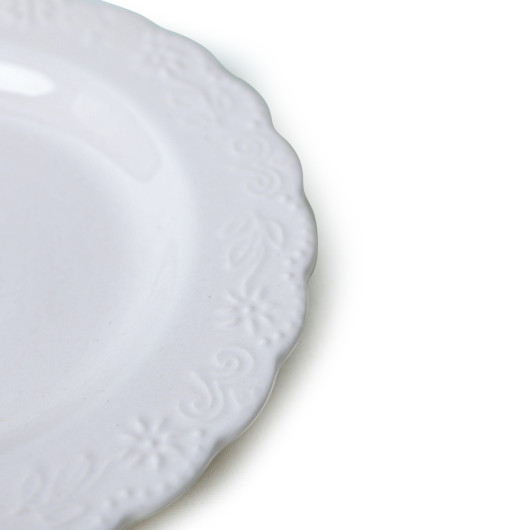 Cream Tango Cake Plate 21 Cm 6 Pieces