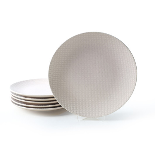 Sand Cream Serving Plate 27 Cm 6 Pieces