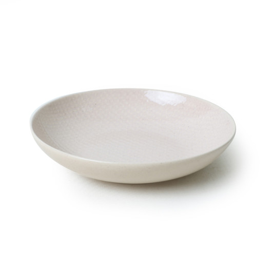 Sand Cream Relief Dinner Plate 20 Cm 6 Pieces