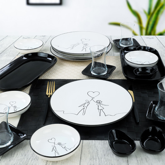 Lovely Breakfast Set 22 Pieces For 4 People