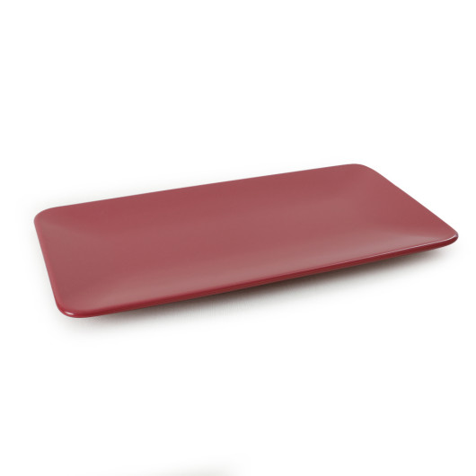 Matte Carmen Red Siera Boat Plate 33 Cm 2 Pieces