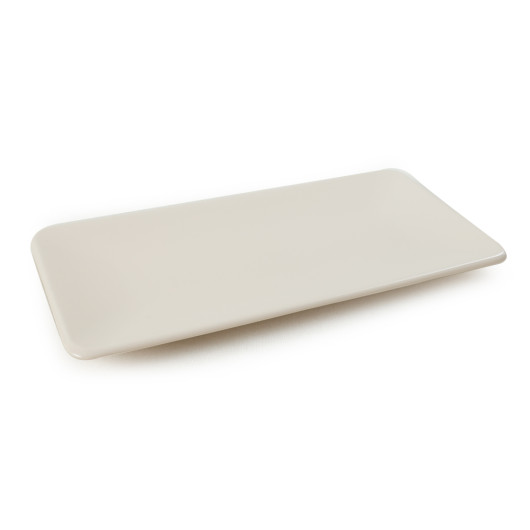 Matte Cream Siera Boat Plate 33 Cm 2 Pieces