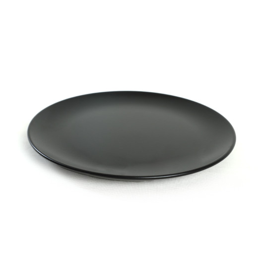 Matte Black Delta Cake Plate 21 Cm 6 Pieces