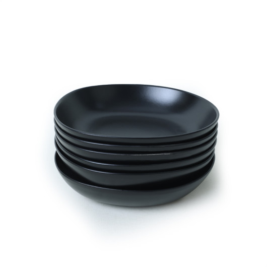 Matte Black Eleanor Dinner Plate 22 Cm 6 Pieces