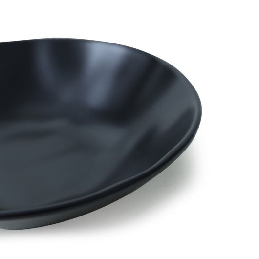 Matte Black Sardes Dinner Plate 21 Cm 6 Pieces