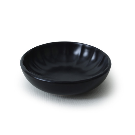 Matte Black Sirius Snack Sauce Bowl 12 Cm 6 Pieces