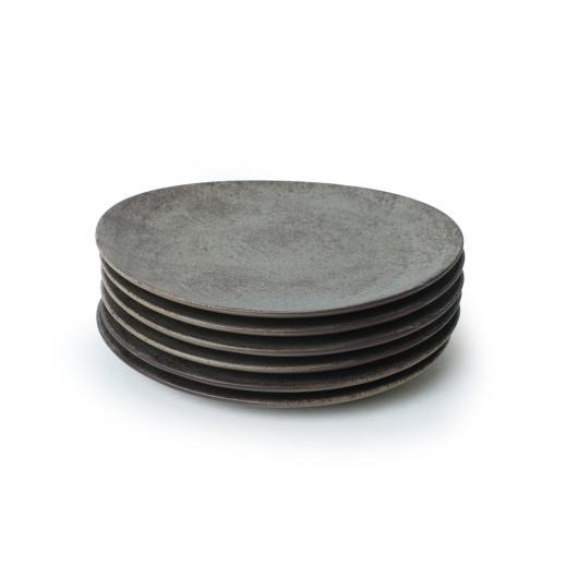 Matte Clay Stella Cake Plate 23 Cm 6 Pieces