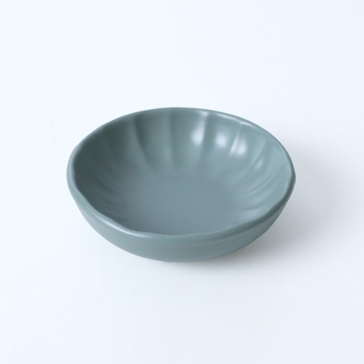 Matte Green Sirius Snack Sauce Bowl 12 Cm 6 Pieces