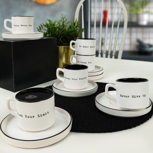 Motto Stackable Tea Set 12 Pieces For 6 Persons