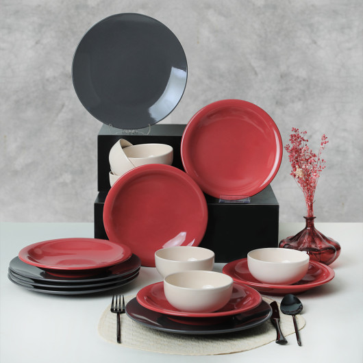 Noble Mix Dinnerware Set 18 Pieces For 6 Persons