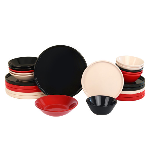 Noble Stackable Dinnerware 24 Pieces For 6 Persons