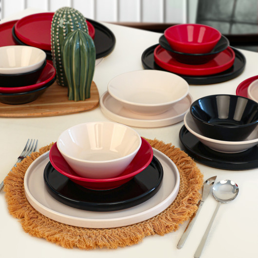 Noble Stackable Dinnerware 24 Pieces For 6 Persons