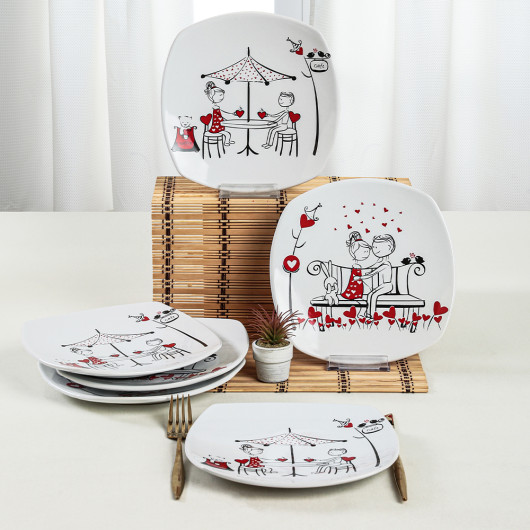 Fairy Tale Cake Plate 22 Cm 6 Pieces