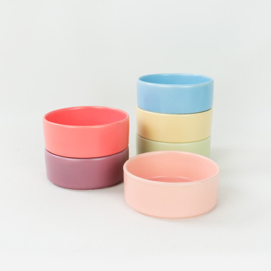 Rainbow Soft Matte Stackable Soup Bowl 14 Cm 6 Pieces