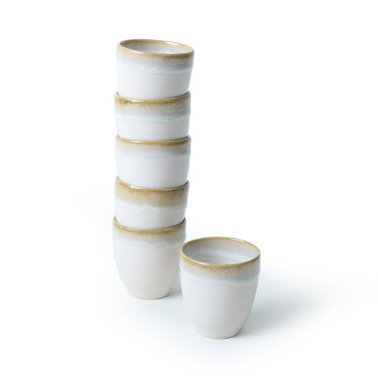 Shizen Cream Latte Mug 8 Cm 6 Pieces