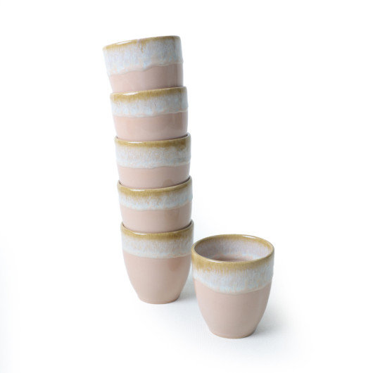 Shizen Powder Latte Cup 8 Cm 6 Pieces