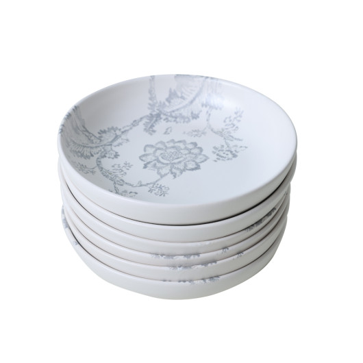 Silver Bloom Dinner Plate 18 Cm 6 Pieces