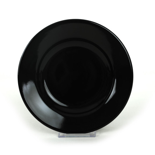 Black Linda Dinner Plate 21 Cm 6 Pieces