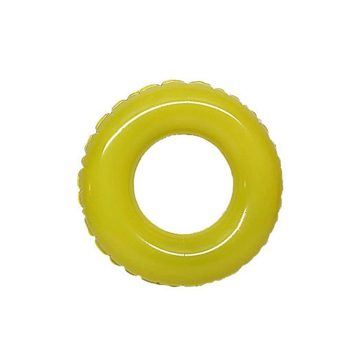 Inflatable Baby Sea Buoy Patterned 50 Cm , Pool Beach Life Buoy, Inflatable Swimming Ring 0-3 Age Yellow