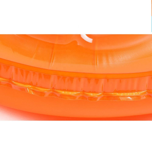 0-3 Years Orange Beaded 50 Cm Inflatable Baby Sea Buoy, Pool Beach Life Buoy, Inflatable Swimming Buoy