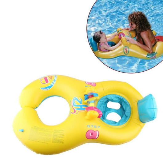 2 Person 0-3 Age Yellow Sun Protected Baby Sea Ring