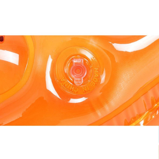 3-9 Years Orange Beaded 60 Cm Inflatable Kids Sea Buoy, Pool Beach Life Buoy, Inflatable Swimming Buoy