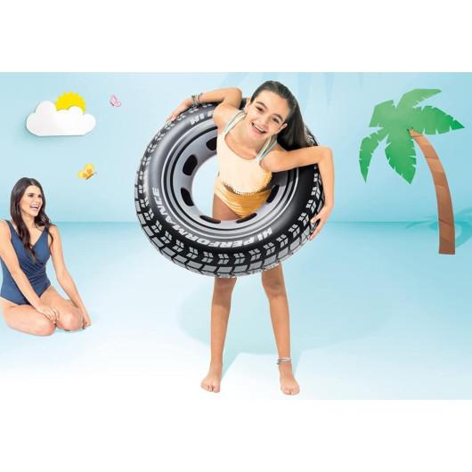 Age +9, Black Color, Sea Ring Wheel Model 90Cm