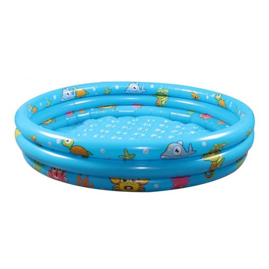 Inflatable Play Pool Blue 110X25 Cm Pump Gift