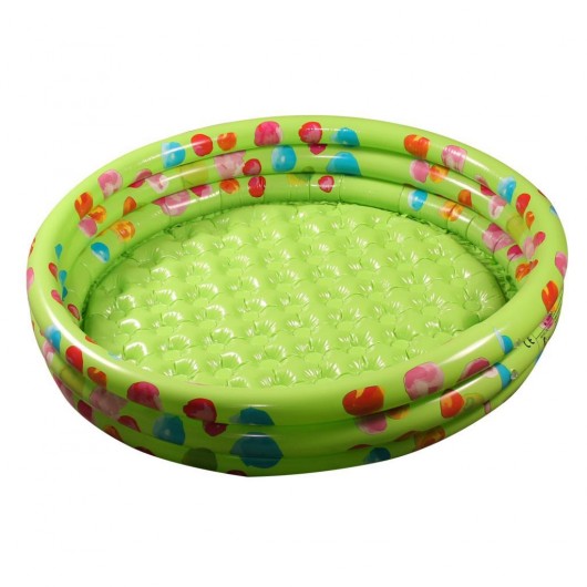 Inflatable Play Pool Green 110X25 Cm Pump Gift