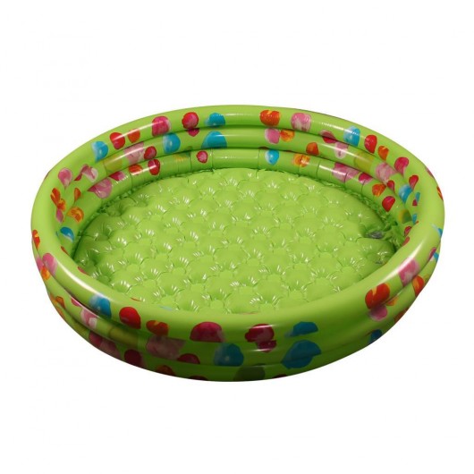 مسبح لعب قابل للنفخ للأطفال بلون أخضر مقاس 110X25 سم