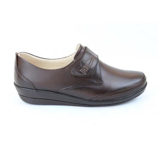 Diabetic Shoes For Women With A Comfortable Medical Sole, Brown Color