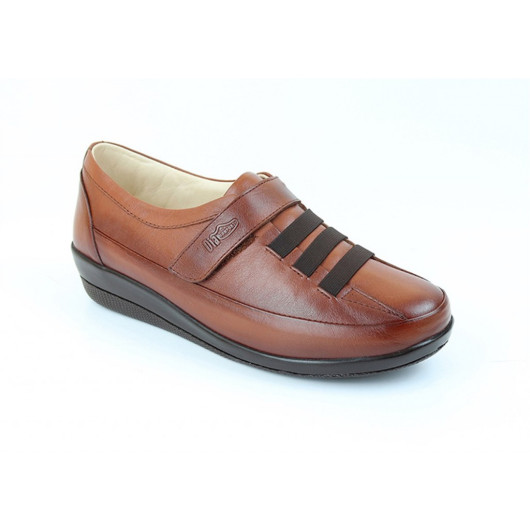 Diabetic Shoes For Women With Comfortable Orthopedic Sole In Tan/Tan Colour